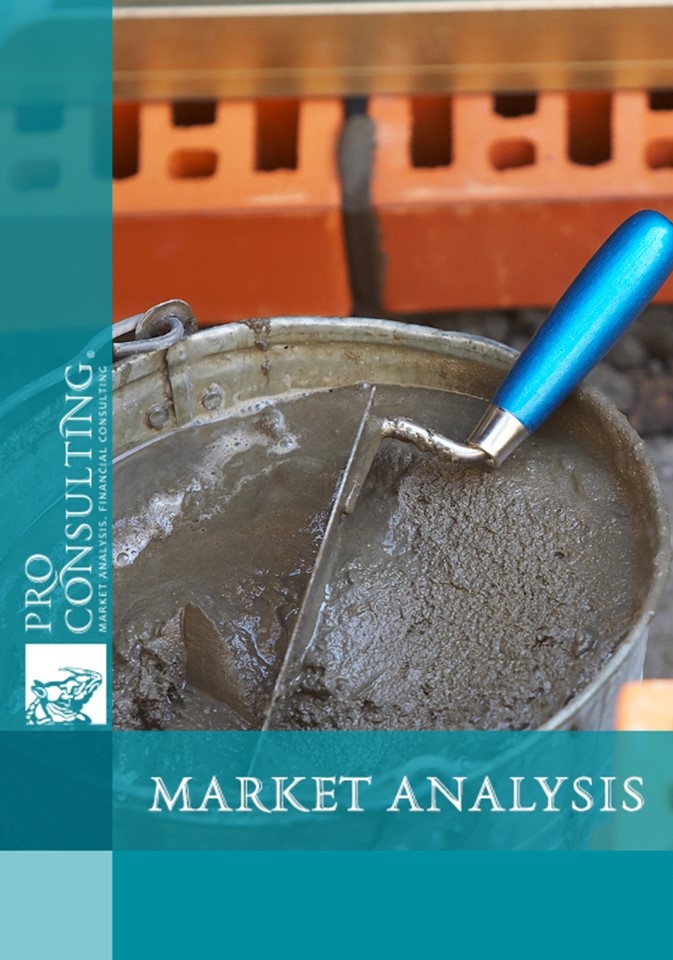 Market research report on cement of Ukraine. 2013